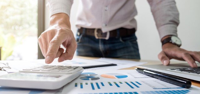 Business man or accountant working Business man or accountant working
